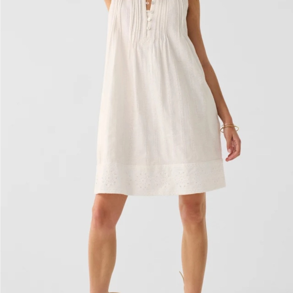 Faherty Isha Eyelet Dress XS